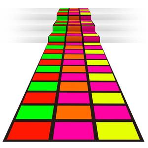 lot 16368 image: Mixweer 1 Pcs 118 x 39 Inch Disposable Neon Dance Floor 80s 90s Party Decorations DIY Plastic Dance Floor Neon Carpet Runner for Outdoor Birthday Party Supplies Wedding Favors - Retail $8