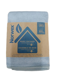 lot 2244 image: Norwex Basic Package Microfiber Cleaning Cloths - Retail $25