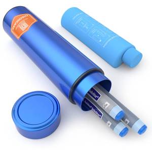 lot 2247 image: DISONCARE Odyssey 60H 3 Insulin Pens Cooler Travel Case Medication Cooler for Travel TSA Approved Diabetic Insulina EpiPen Carry Case Medicine Bag Ice Pack with Medical Alert Tag(Blue) - Retail $28