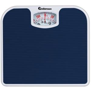 lot 11632 image: Adamson A21 Analog Scales for Body Weight - Up to 300 LB - New - Anti-Skid Rubber Surface  Large Numbers - Analog Bathroom Scale - Affordable - Durable with 20-Year Assurance - Blue - Retail $20