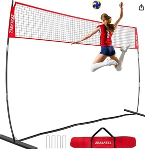 lot 1004 image: Zealfeel Portable Volleyball Net Set - Model VN-T-12A - Retail $86