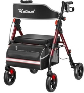 lot 1008 image: Matinal Rollator Walker #WB-2411 - Retail $150