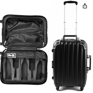 lot 1010 image: VinGardeValise Wine Travel Suitcase (style may vary) - Retail $299