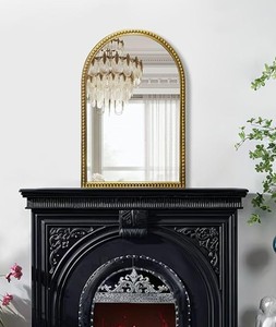 lot 1945 image: BAODANFU Decorative Fireplace Mirror Frame - Retail $200