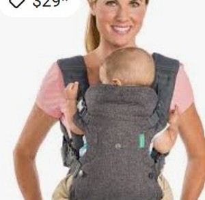 lot 3783 image: Infantino Baby Carrier - Black - Retail $30
