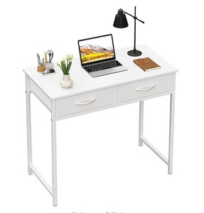 lot 5586 image: Modern Computer Desk - Model ETZ-0988WH - Retail $89 (stock photo may not be exact)&nbsp