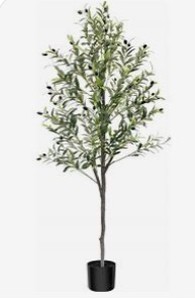 lot 5591 image: A6ft Artificial Olive Tree - Feellead Nature Series - Retail $89
