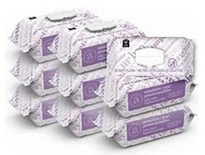 lot 5593 image: Amazon Elements Baby Wipes Bulk Pack of 9- Retail $21