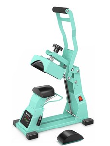 lot 5620 image: Hat Heat Press Machine for Caps with 2pcs Interchangeable Platens(6.7x3.8, 6.7x2.5), Cap Heat Press for Stuctured Hats and HTV Iron- Retail-$120