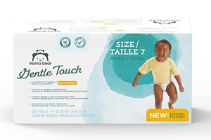lot 5635 image: Brand - Mama Bear Gentle Touch Diapers Hypoallergenic Size 7 -4 Pack Of 20 Count Each - Retail $35