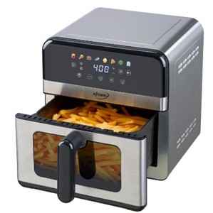 lot 5641 image: Air Fryer with Window Visible 8-in-1,Compact &amp Large 7.5-Qt,