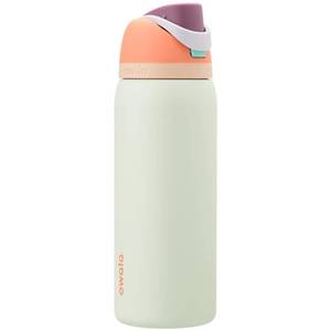 lot 6226 image: Owala FreeSip Insulated Stainless Steel Water Bottle with Straw for Sports, Travel, and School BPA-Free Sports Water Bottle, 32 oz, Surfs Edge - Retail $35