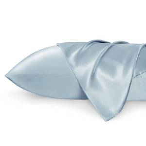 lot 6253 image: Bedsure King Size Satin Pillowcase Set of 2 - Celestial Blue Silky Pillow Cases for Hair and Skin with Envelope Closure, Similar to Silk Pillow Cases, Gifts for Women Men, 20x36 Inches, 2pcs - Retail $12