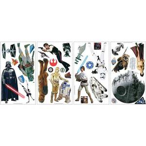 lot 6254 image: Star Wars Classic Wall Decals - Retail $53