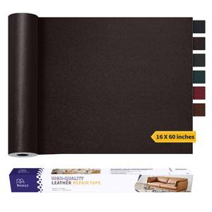 lot 6261 image: Leather Repair Patch Tape Kit, Self Adhesive Leather Repair for Furniture, Couch, Sofa, Car Seats,Office Chair,Vinyl Repair Kit.60inx16in - Retail $21