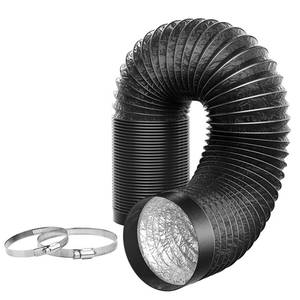 lot 6292 image: Dryer Vent Hose, 4inch 10FT Flexible Aluminum Pipe with Two Clamps and One Tape, Suitable for Kitchen, Bathroom, Drying Room, HVAC Ducting (4 in x 10 FT) - Retail $13