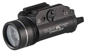 lot 6295 image: Streamlight 69260 TLR-1 HL 1000-Lumen 20000 Candela Rail-Mounted Tactical Weapon Light with Specific Compatibility Rail Locating Keys, Black - Retail $180