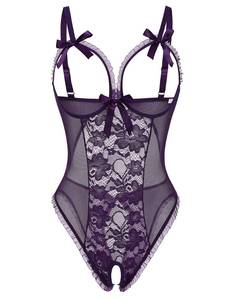 lot 6330 image: Avidlove Sexy Lingerie for Women One Piece Lace Babydoll Sleepwear Bodysuit, XXL - Retail $135