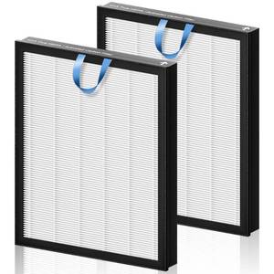 lot 9302 image: Vital 200S Replacement Filter for LEVOIT Vital 200S and Vital 200S-P Air Purifier, True HEPA and High-Efficiency Activated Carbon Filter, Vital 200S-RF, 2 Pack, White - Retail $31