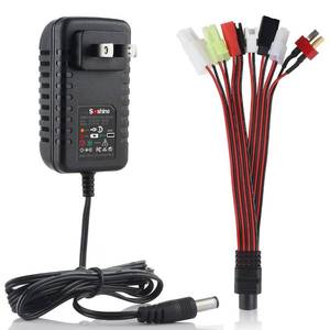 lot 10437 image: RC Battery Charger for 4.8V 7.2V 8.4V 9.6V NiMHNiCD Battery Pack, RC Car Charger for Traxxas Battery 2.4V-12V Battery Pack, 2-10 - Retail $14