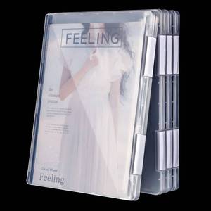 lot 10442 image: 4 Pcs Magazine Protectors for Collectors A4 File Paper Storage Box Magazine Covers Plastic Protector Clear Portable Project Case Holder Folder Document Organizer for Office Supplies, 12. 1 x 9. 1 Inch - Retail $22