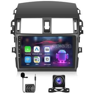 lot 11756 image: Upriding Android 8 Core 464G Car Radio for Toyota Corolla 2009-2013, 9 Inch Touch Screen Car Stereo with Wireless Carplay Android Auto, GPS5G WiFiDSPBluetoothSWCMic, Backup Cam