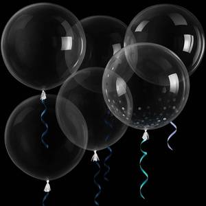 lot 12017 image: LovesTown 36 Inch Clear Bobo Balloons, 10 PCS Large Transparent Bubble Balloons for Wedding Birthday Party Decor - Retail $7
