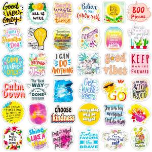 lot 12031 image: 800PCS Inspirational Quote Stickers for Envelope Seal, Thank You Card Christmas Card, Gift Box, 40Sheets Motivational Stickers for Encouraging Kids, Teens, Friends, Teachers, Affirmation Sticker - Retail $10