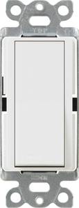lot 12060 image: Lutron Claro 15 Amp OnOff 4-Way Switch, CA-4PS-WH, White - Retail $19