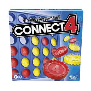 lot 12084 image: Hasbro Gaming Connect 4 Classic Grid,4 in a Row Game,Strategy Board Games for Kids,2 Player .for Family and Kids,Ages 6 and Up - Retail $9