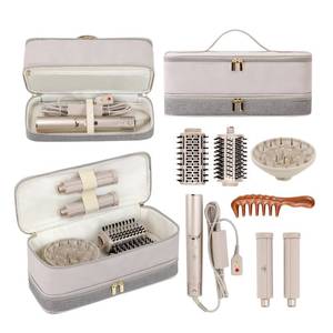lot 12449 image: BAGCRAZY Travel Carrying Case for Dyson Shark Flexstyle Revlon Hair Dryer Airwrap, Double-Layer Dyson Airwrap Travel Case, Portable Shark Hair Tools Storage Bag for Airwrap Styler and Attachments - Retail $20