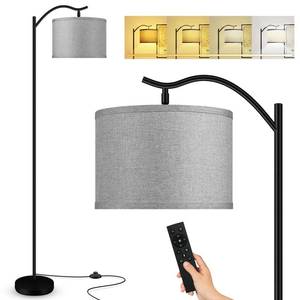lot 17824 image: BoostArea Floor Lamp for Living Room,Arc Floor Lamp with Remote Control,Stepless Dimmable Brightness and Colors Temperature 2700k-6500k,Modern Standing Lamp for Bedroom Study Room Office,Grey - Retail $49