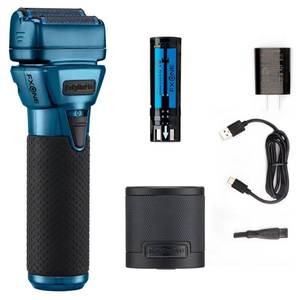 lot 17842 image: BaBylissPRO FXONE BLUEFX Double Foil Shaver - Retail $240