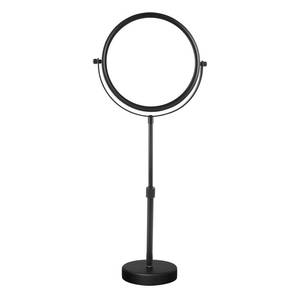 lot 18008 image: Nicesail Higher Taller Tabletop Makeup Mirror of 8 Inch, 5X Magnified Makeup Mirror Countertop Standing, Height Adjustable, Double Sided Mirror in Matte Black (8 Inch, 5X)� - Retail $30