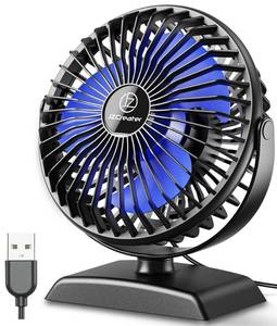 lot 18014 image: JZCreater Mini Desk Fan3 Speed Ultra-Quiet OperationPortable USB Cooling Fan for Office Desk, Bedroom Use, Personal Fan with Adjustable Tilt for Summer IndoorOutdoor,USB-Powered, Black - Retail $8