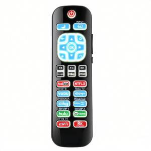 lot 18435 image: Replacement Remote for Roku TV and Box (Express, Premiere, Ultra), Backlit Keys, Works with TCL, Hisense, Insignia, Philips, Onn, Hitachi, Element Smart Roku Tv (Not for Roku Stick) - Retail $10