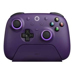 lot 18448 image: 8BitDo Ultimate 2 Wireless Controller for Windows and Android, Gaming Controller with TMR Joysticks, Switchable Hall EffectTactile Triggers, RGB Fire Ring, 8Speed Wireless Tech, Purple - Retail $53