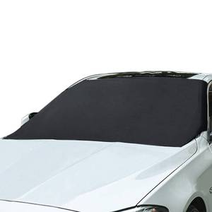lot 18464 image: Simpeak Sun Protector for Car Windshield, (82 x 47 inches) Automotive Exterior Accessories Windshield Cover Snow Ice Hail Protector Car Cover Oxford Fabric Heat and Sag-Proof Windshield Frost Cover - Retail $7