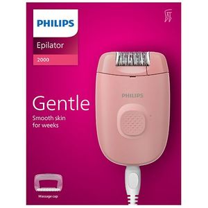 lot 18474 image: Philips Compact Hair Removal Epilator Series 2000 for Women - Corded with 1 Accessory - 1.0 ea - Retail $40