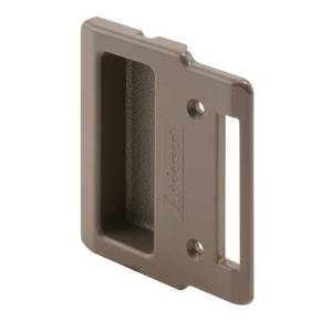 lot 18485 image: Prime-Line A 209 Stone Sliding Screen Door Pull, fits Andersen Doors (Single Pack) - Retail $8