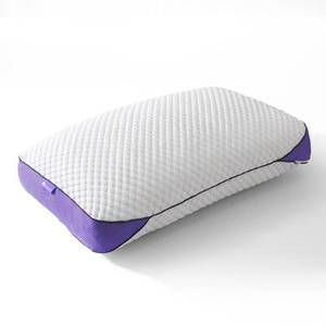 lot 19313 image: HOMELAB Adjustable Shredded Memory Foam Pillow Queen Size, Cooling Bed Pillow for Sleeping with Removable Cover, Medium Pillow for Side Stomach and Back Sleepers, 1 Pack 20x28in - Retail $40in