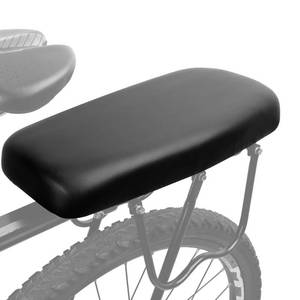lot 19330 image: TOPCABIN Bicycle Manned Cushion Mountain Bike Back Shelf Seat Cushion Manned Comfortable Saddle Children Back Seat(Black) - Retail $17