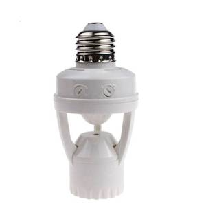 lot 20001 image: Motion Sensor Light Socket, PIR Motion E26 Screw Bulb Adapter, Adjustable Auto OnOff Night Light Control, Garage Light, for Basement, Pantry Room, Storage Room, Garage Light - Retail $10