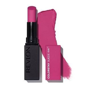 lot 20002 image: REVLON Lipstick, ColorStay Suede Ink, Built-in Primer, Infused with Vitamin E, Waterproof, Smudge-proof, Matte Color, 010 Tunnel Vision, 0.09 oz. - Retail $9