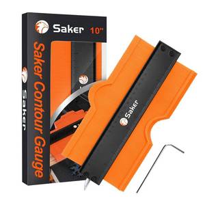 lot 20046 image: Saker Contour Gauge (10 Inch) Profile Tool with Adjustable Lock,Christmas Gifts for Men Women Dad Boyfriend Husband-Precisely Copy Irregular Shape Duplicator-Cool Gadgets for Woodworking Tool Tracing - Retail $25