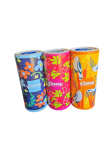 lot 20069 image: Decorative Kleenex On-the-Go Tissue Containers - Set of 3 - Retail $12