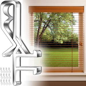 lot 4374 image: 12 PCS Hidden Channel Valance Clips, 1-78inch Clear Plastic Blinds Clips for Valance with a Groove in The Back - Retail $7