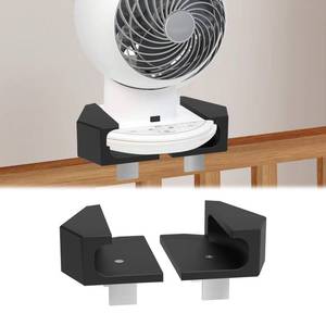 lot 4396 image: Bunk Bed Holder For Woozoo Desk Fan(8.27 Diameter Models), Bunk Buddy For Woozoo Air Circulator, Clip-On Holder For Desk Fan, DormBedroomOfficeCollege Room Fan Accessory(Black) - Retail $26