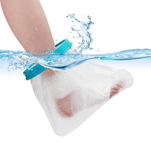 lot 4404 image: Waterproof Foot Cast Cover Wound Protector for Shower Bath, Watertight Cast Bag Covers for Broken Surgery Foot, Wound and Burns - Reusable 2025 Upgrade - Retail $9