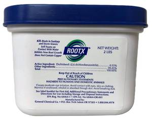 lot 4439 image: RootX - 2 LB. JAR (No FunnelApplicator) Foaming root control for sewer lines and septic systems - Retail $57